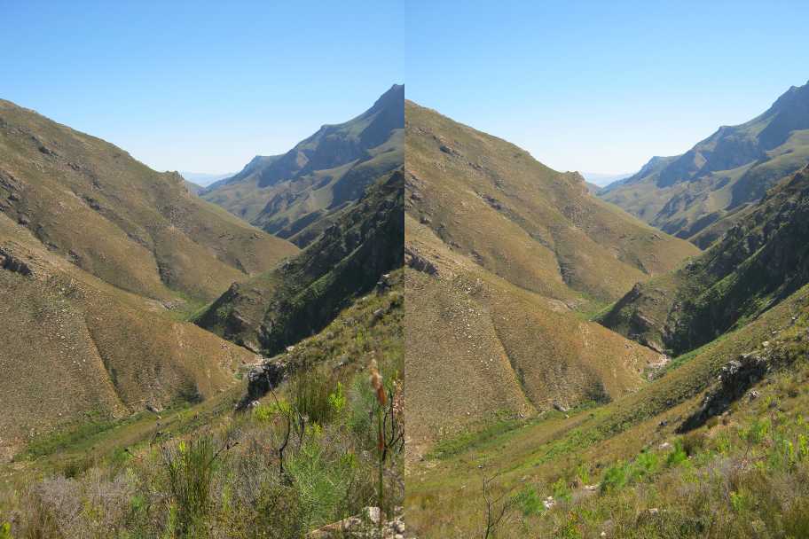 Stereogram of the valley leading to Greyton